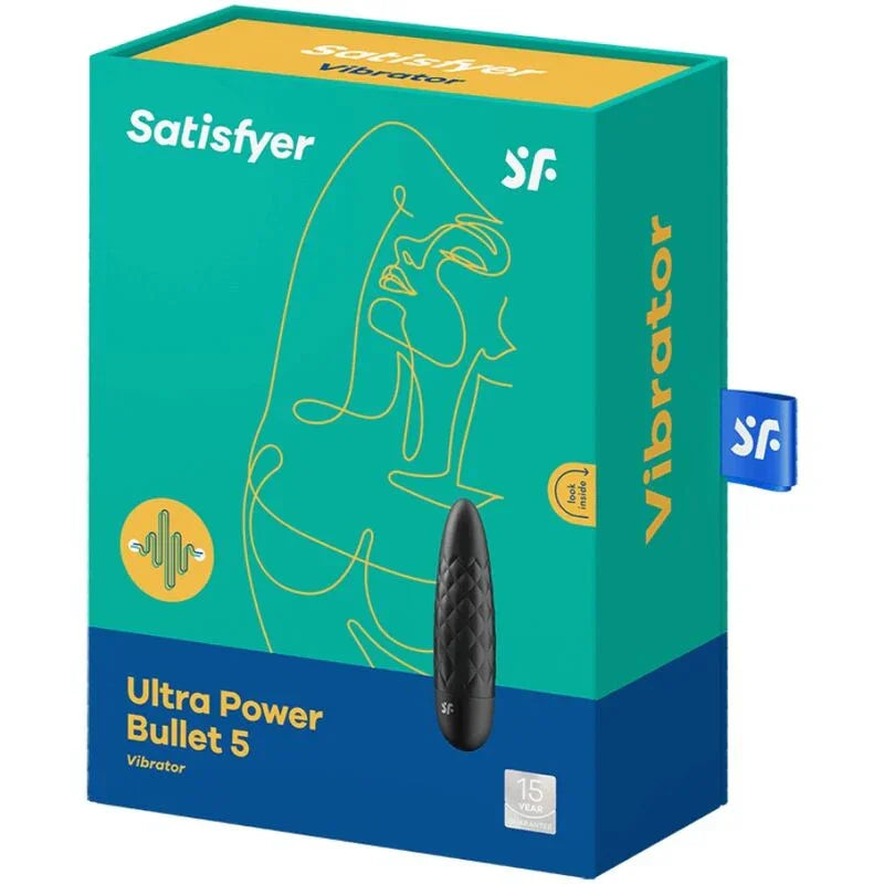 SATISFYER - ULTRA POWER BULLET 5 BALA VIBRADORA NEGRA - Nuvica