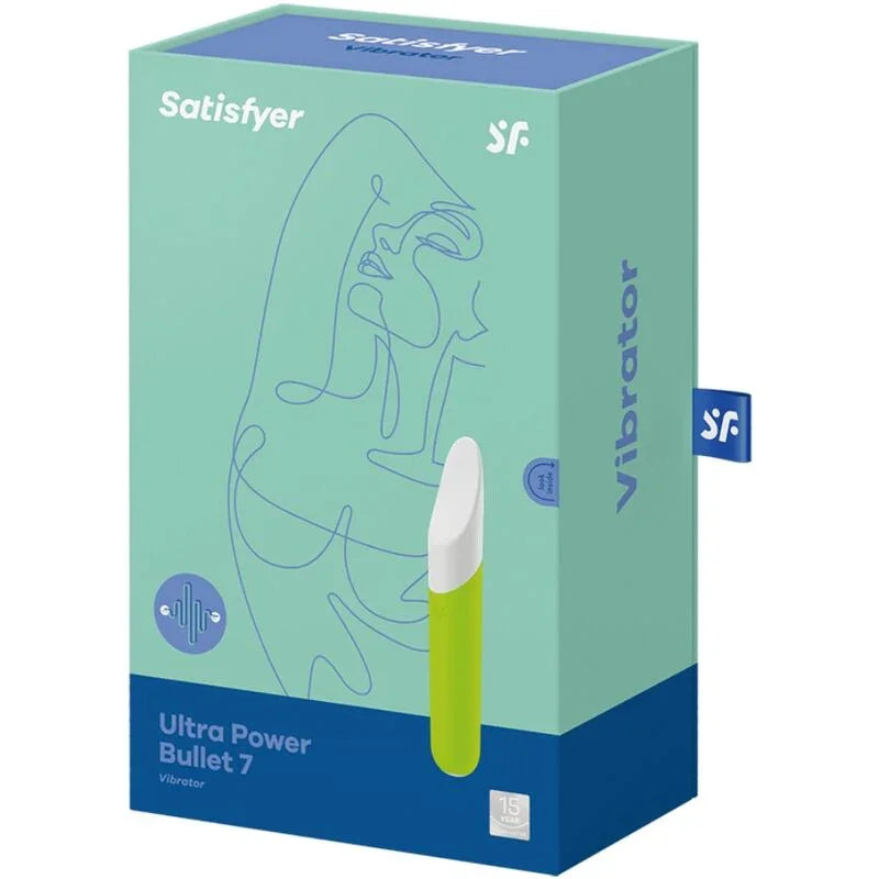 SATISFYER - ULTRA POWER BULLET 7 BALA VIBRADORA VERDE - Nuvica