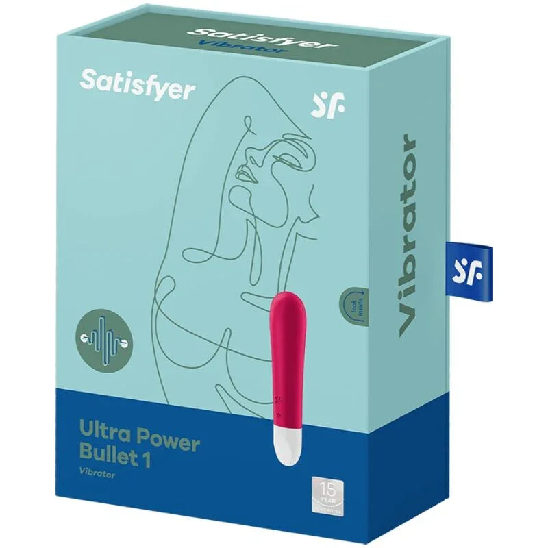 SATISFYER - ULTRA POWER BULLET 1 BALA VIBRADORA ROJA - Nuvica