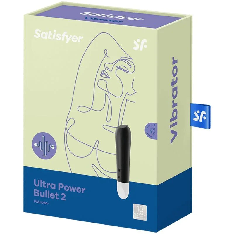 SATISFYER - ULTRA POWER BULLET 2 BALA VIBRADORA NEGRA - Nuvica