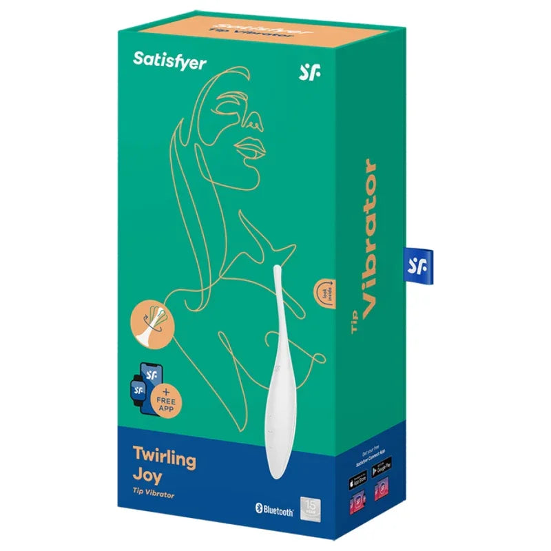 SATISFYER - TWIRLING JOY ESTIMULADOR CLITORIS BLANCO - Nuvica