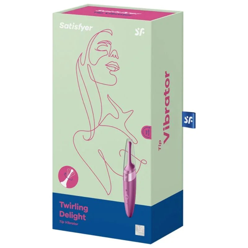 SATISFYER - TWIRLING DELIGHT ESTIMULADOR CLITORIS MORADO - Nuvica