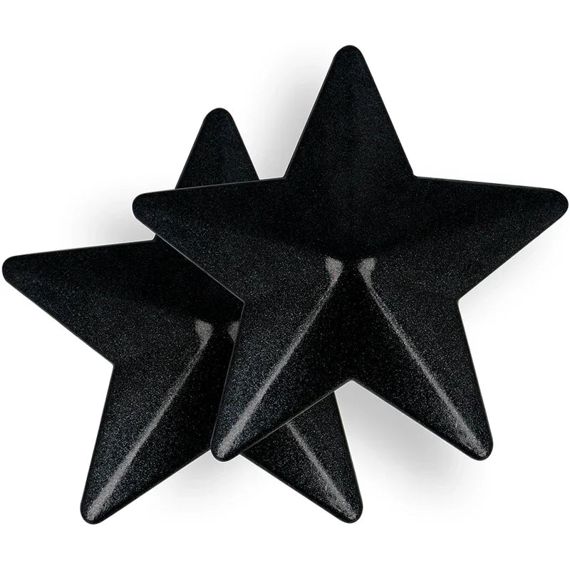 COQUETTE CHIC DESIRE - CUBRE PEZONES METAL ESTRELLAS NEGRAS - Nuvica
