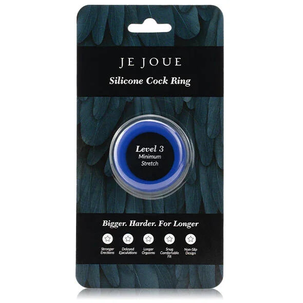 JE JOUE - ANILLO SILICONA AZUL - ESTRANGULAMIENTO MINIMO - Nuvica