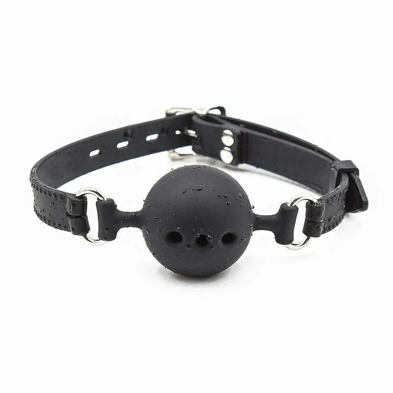 OHMAMA FETISH - MORDAZA BOLA TRANSPIRABLE SILICONA TALLA L - Nuvica