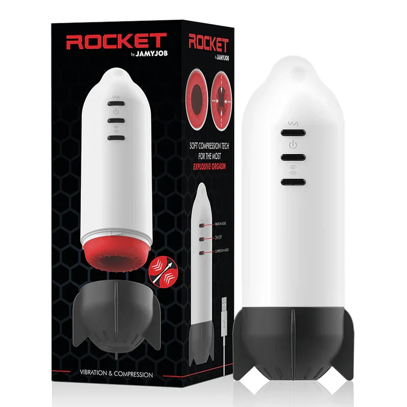 JAMYJOB - ROCKET MASTURBADOR TECNOLOGÍA SOFT COMPRESSION Y VIBRACIÓN - Nuvica