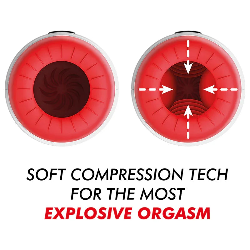 JAMYJOB - ROCKET MASTURBADOR TECNOLOGÍA SOFT COMPRESSION Y VIBRACIÓN - Nuvica