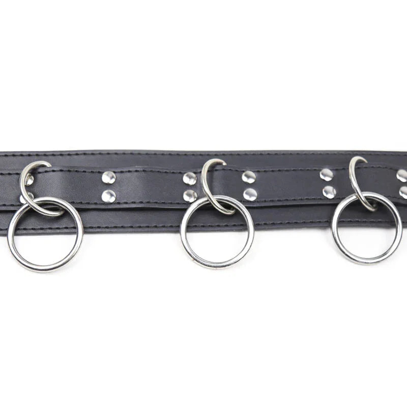 OHMAMA FETISH - COLLAR SUMISION CON 3 ANILLAS - Nuvica