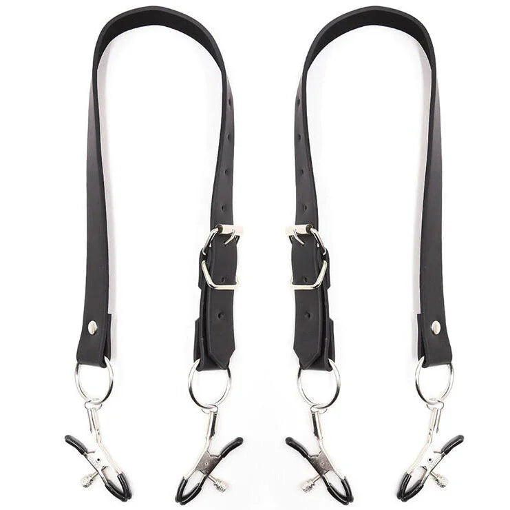 OHMAMA FETISH - PINZAS CLITORIS CON CORREAS PIERNAS - Nuvica