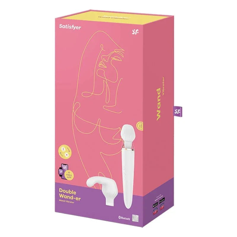 SATISFYER - DOUBLE WANDER APP BLANCO - Nuvica