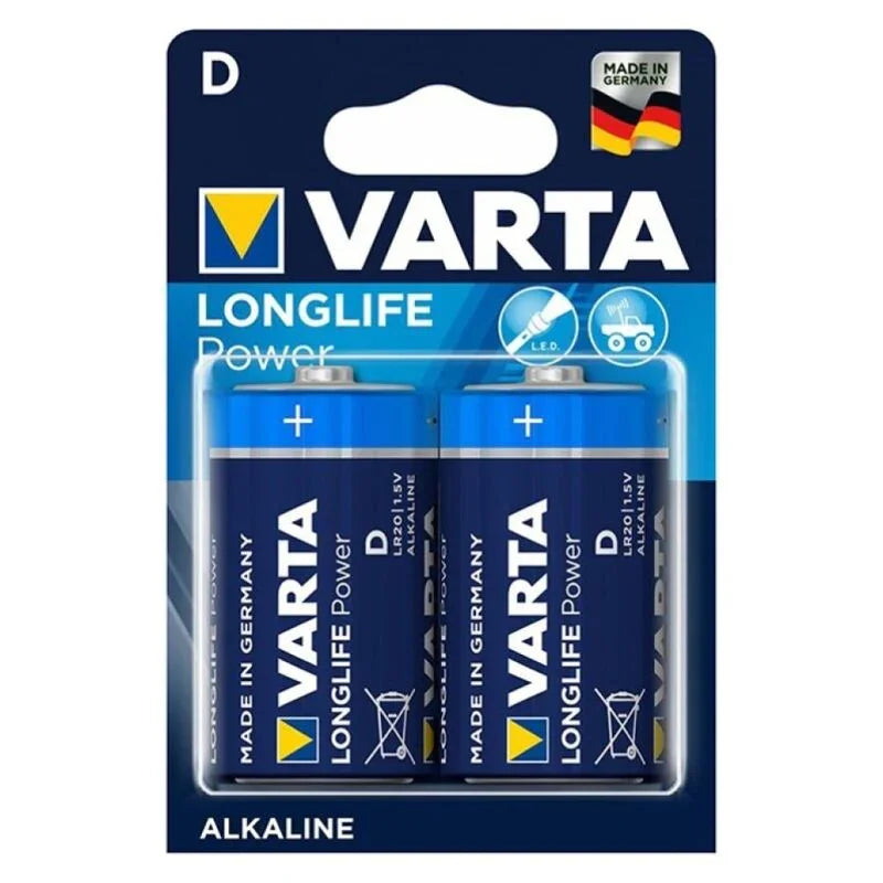 VARTA - LONGLIFE POWER PILA ALCALINA D LR20 BLISTER*2 - Nuvica