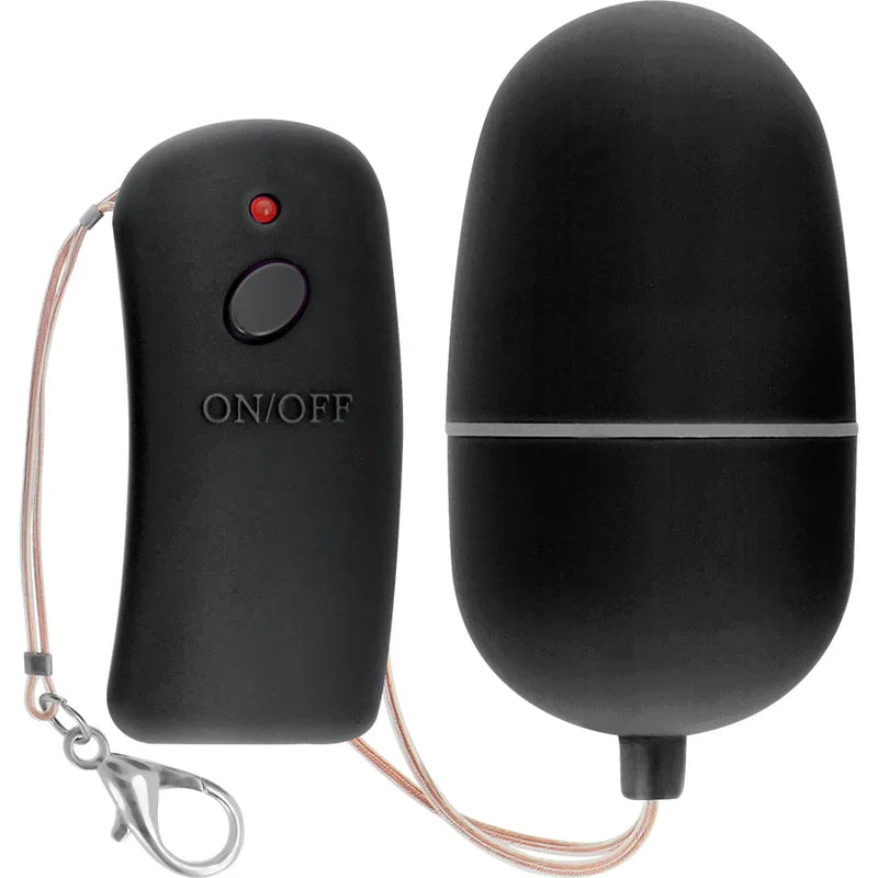 ONLINE - HUEVO VIBRADOR CON MANDO CONTROL REMOTO NEGRO - Nuvica