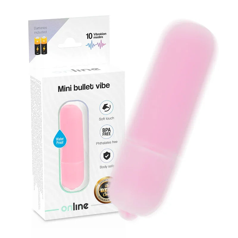 ONLINE - MINI BALA VIBRADORA ROSA - Nuvica