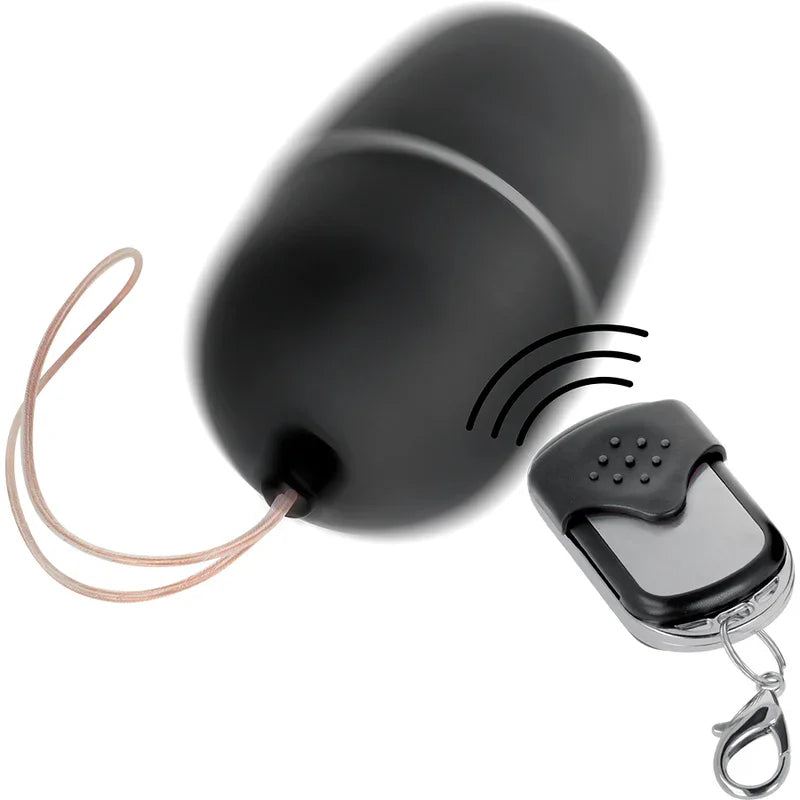 ONLINE - HUEVO VIBRADOR CONTROL REMOTO M NEGRO - Nuvica