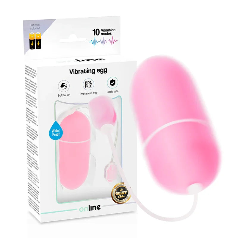 ONLINE - HUEVO VIBRADOR WATERPROOF ROSA - Nuvica