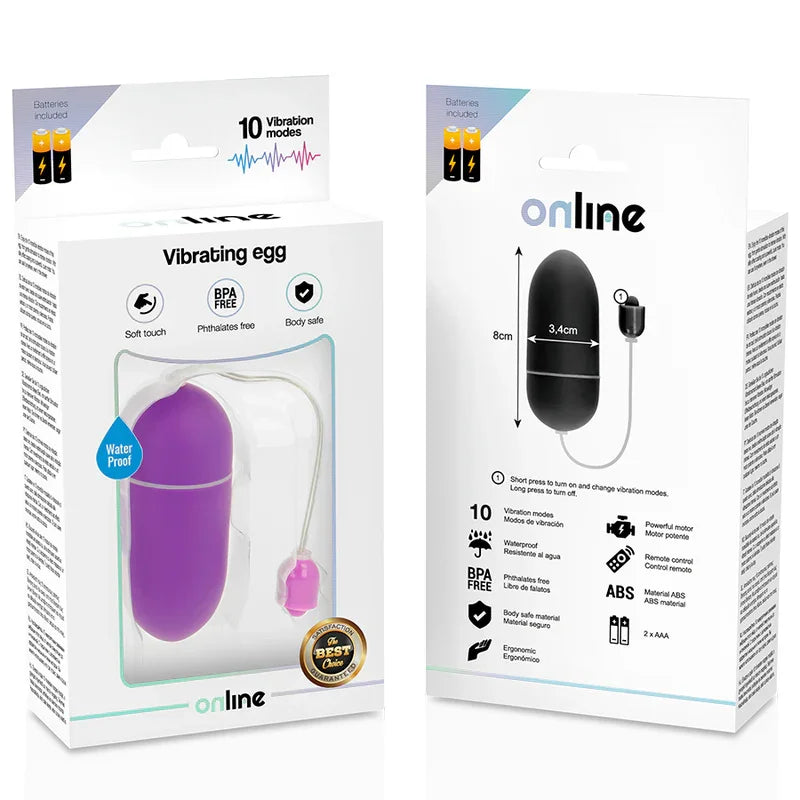 ONLINE - HUEVO VIBRADOR WATERPROOF LILA - Nuvica