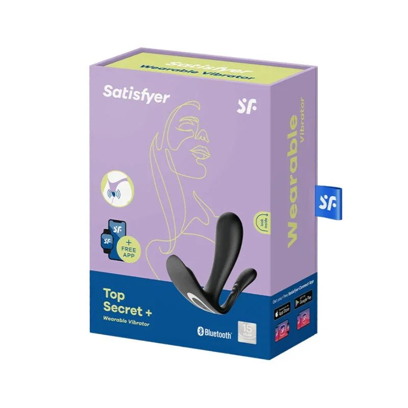 SATISFYER - TOP SECRET + VIBRADOR NEGRO - Nuvica