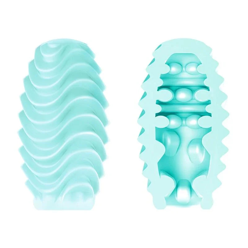 PRETTY LOVE - HUEVO MASTURBADOR DOBLE CARA TURQUESA - Nuvica