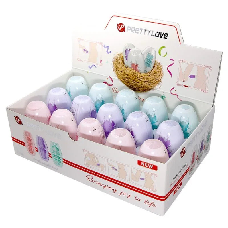 PRETTY LOVE - HUEVO MASTURBADOR DOBLE CARA 15 UDS - Nuvica