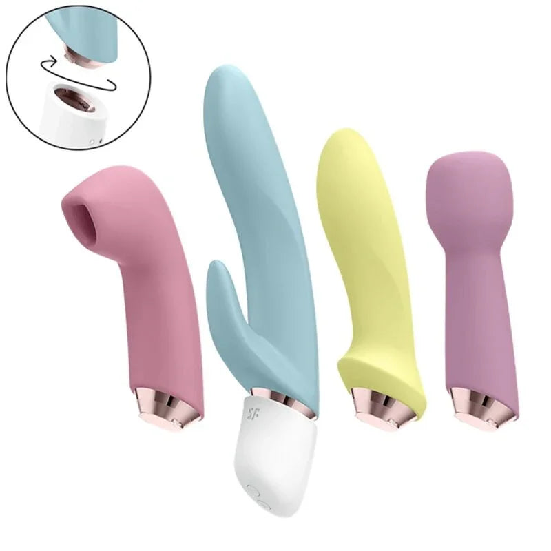 SATISFYER - MARVELOUS FOUR SET VIBRADOR & SUCCIONADOR - Nuvica