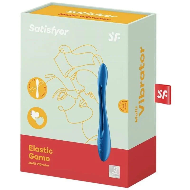SATISFYER - ELASTIC GAME MULTI VIBRADOR AZUL - Nuvica