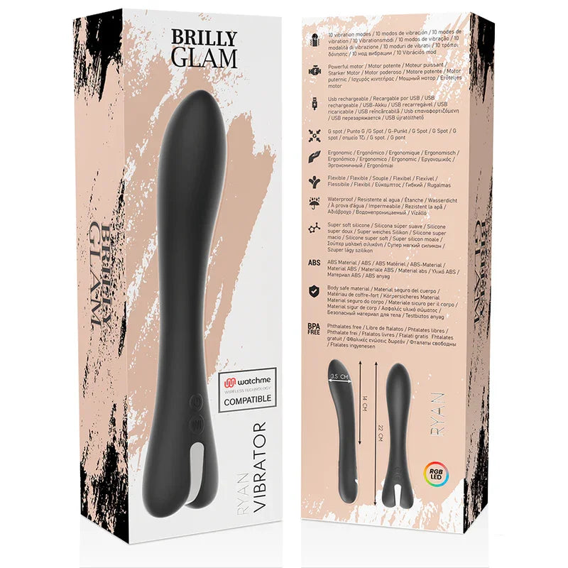BRILLY GLAM - RYAN VIBRADOR COMPATIBLE CON WATCHME WIRELESS TECHNOLOGY - Nuvica