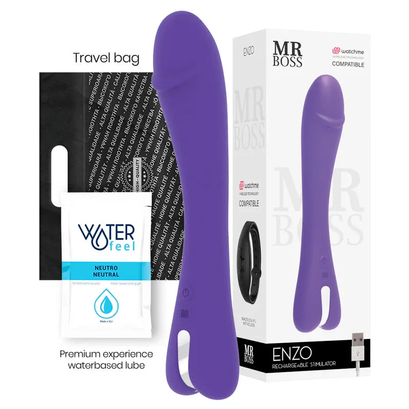 MR BOSS - ENZO VIBRADOR COMPATIBLE CON WATCHME WIRELESS TECHNOLOGY - Nuvica