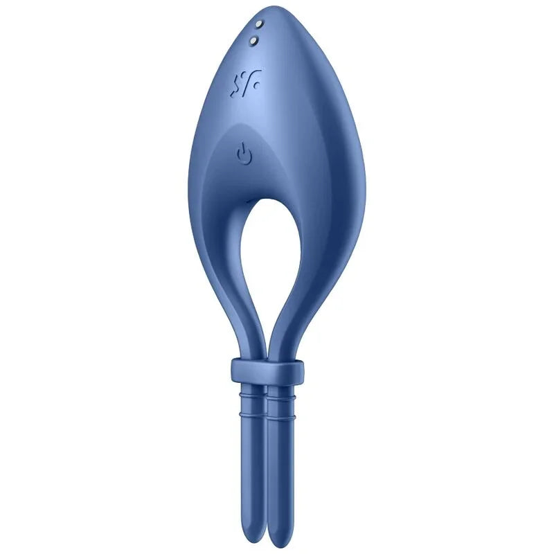 SATISFYER - BULLSEYE ANILLO VIBRADOR APP AZUL - Nuvica