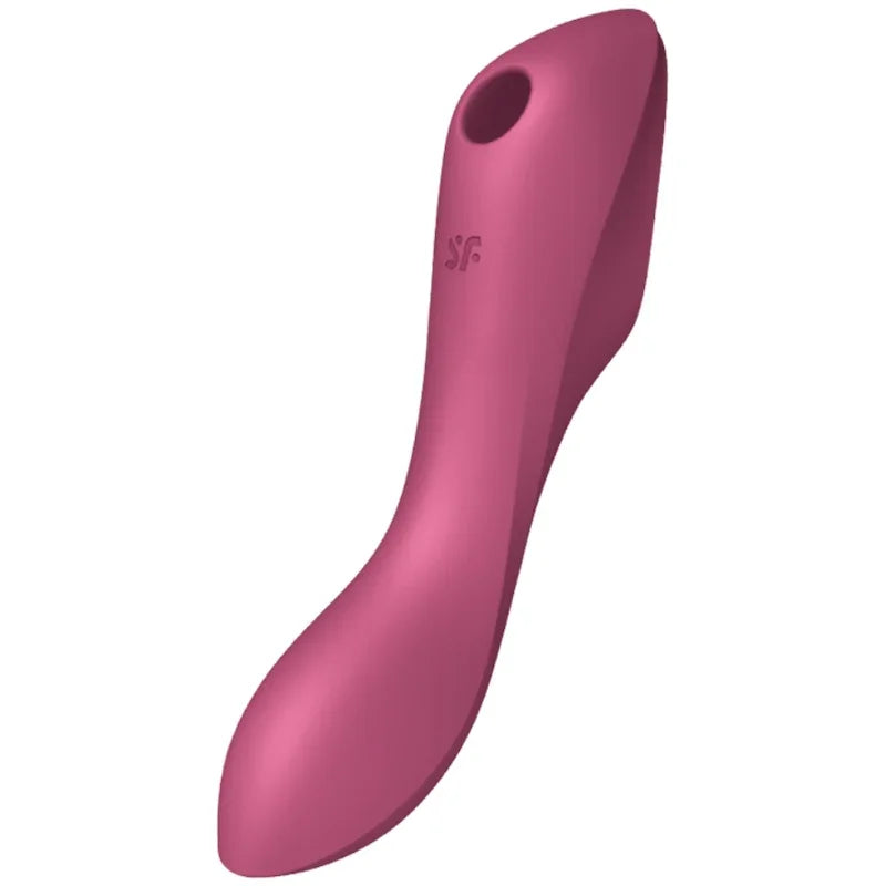 SATISFYER - CURVY TRINITY 3 ESTIMULADOR Y VIBRADOR ROJO - Nuvica