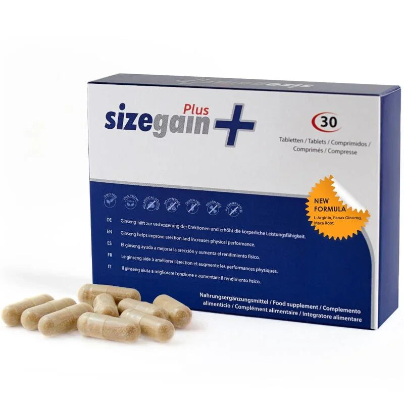 500 COSMETICS - SIZEGAIN PLUS PASTILLAS PARA ALARGAR EL PENE - Nuvica
