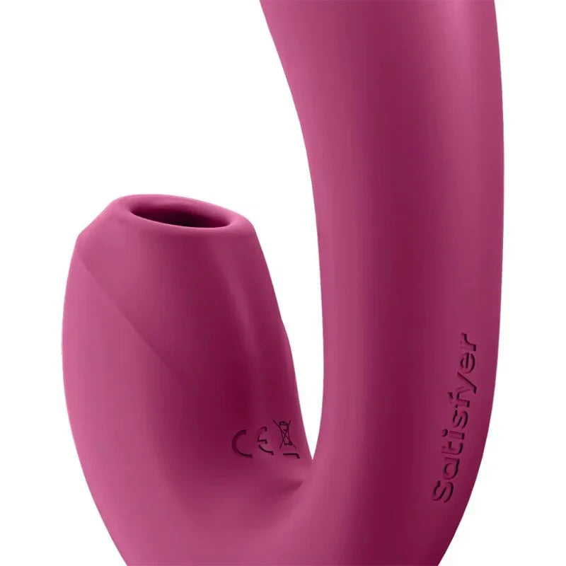 SATISFYER - SUNRAY ESTIMULADOR Y VIBRADOR APP ROJO - Nuvica