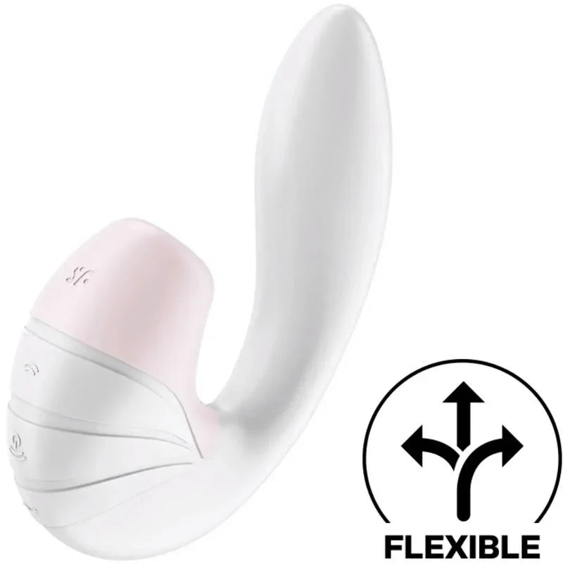 SATISFYER - SUPERNOVA ESTIMULADOR Y VIBRADOR BLANCO - Nuvica