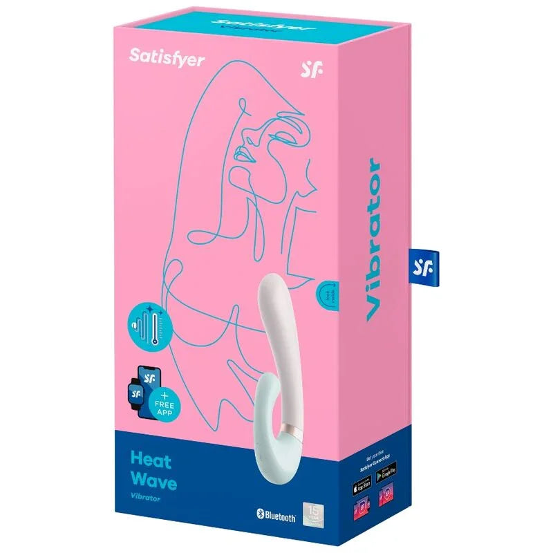 SATISFYER - HEAT WAVE VIBRADOR APP ROSA - Nuvica