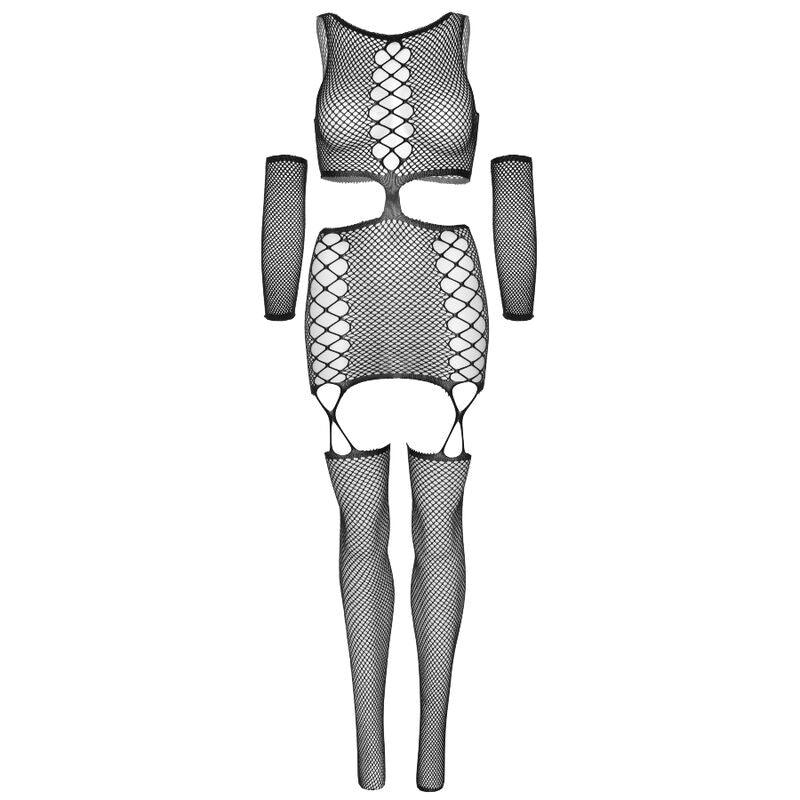 LEG AVENUE - VESTIDO CON LIGUERO Y GUANTES TALLA ÚNICA - Nuvica