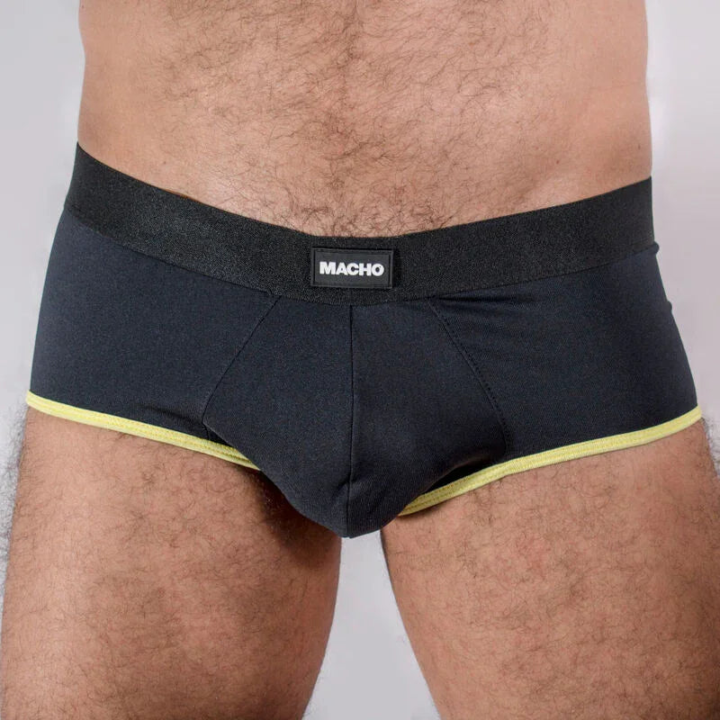 MACHO - MS24A CALZONCILLO BRIEF DARK AMARILLO S - Nuvica
