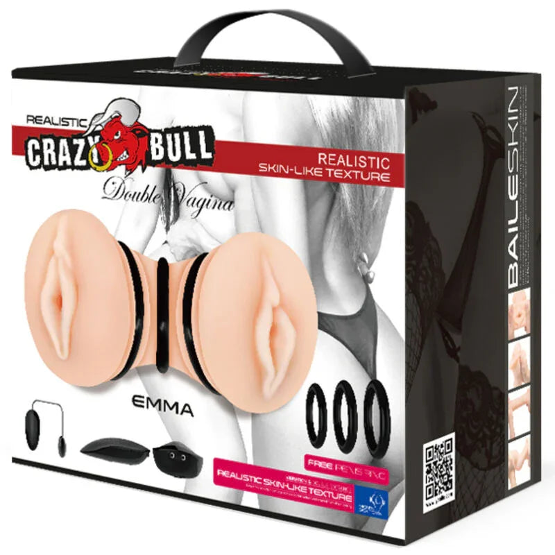 CRAZY BULL - EMMA MASTURBADOR DOBLE VAGINA REALÍSTICO - Nuvica