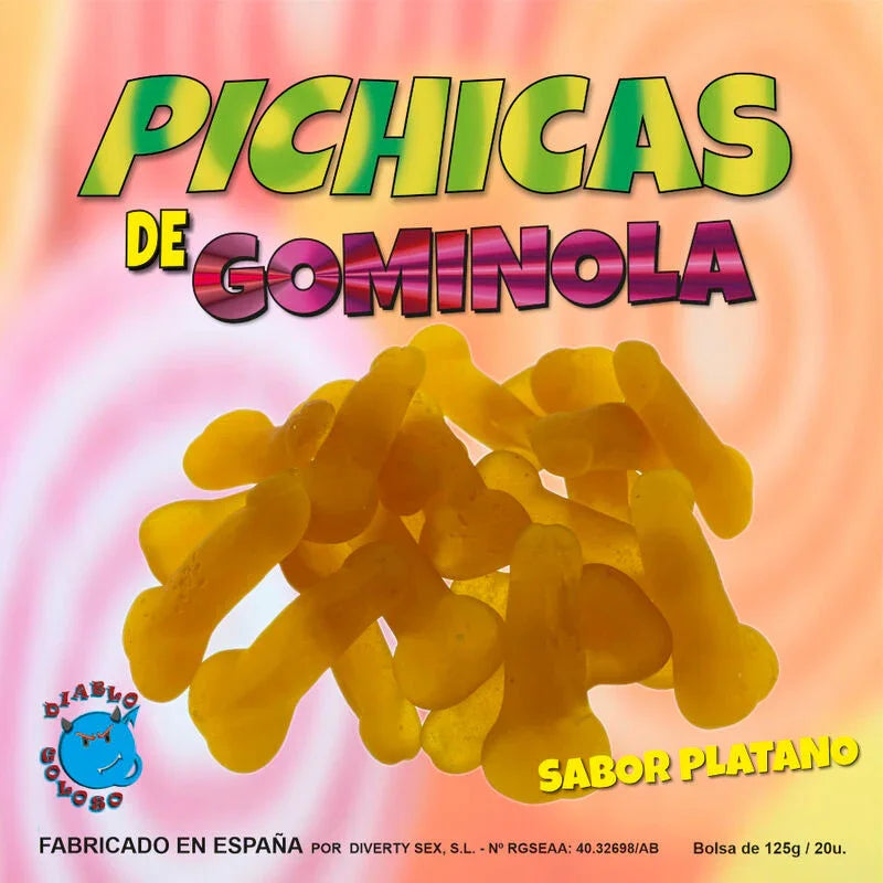DIABLO GOLOSO - PICHITAS DE GOMINOLA PLATANO - Nuvica