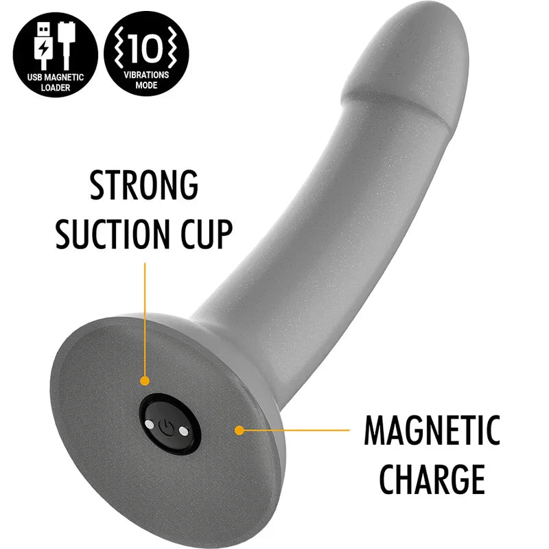 MYTHOLOGY - RUNE MAJESTIC DILDO S - VIBRADOR COMPATIBLE CON WATCHME WIRELESS TECHNOLOGY - Nuvica