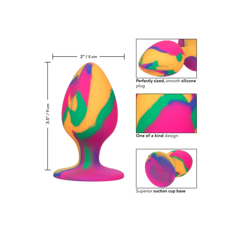 CALEXOTICS - CHEEKY LARGE TIE-DYE PLUG ANAL - Nuvica