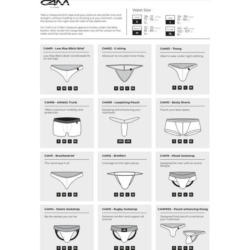 CUT4MEN - JOCKSTRAP DESIRE CUERO AZUL XL - Nuvica