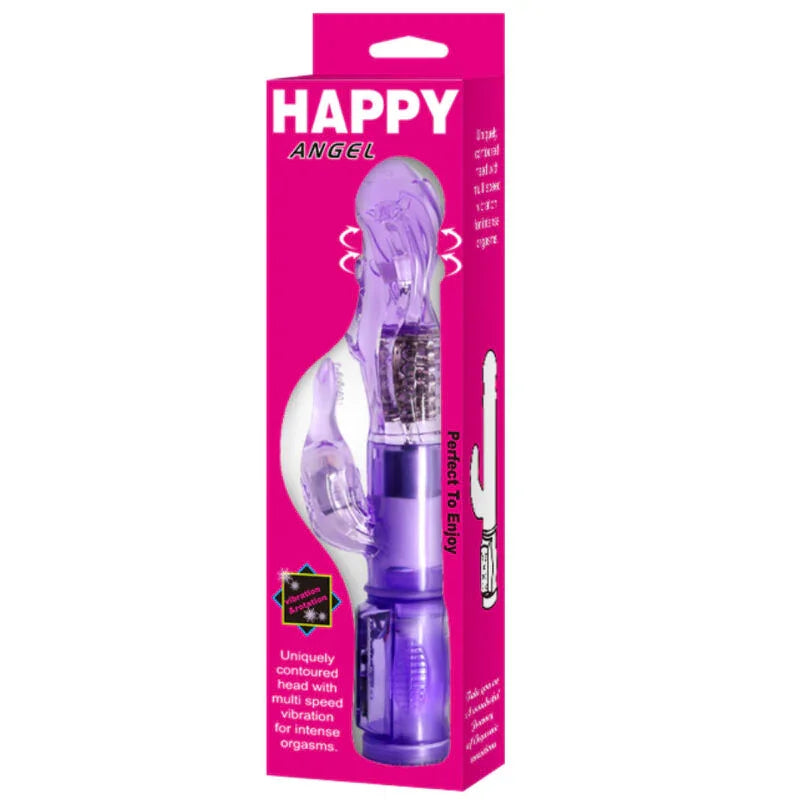 BAILE - MINI ROTADOR CON RABBIT HAPPY ANGEL LILA - Nuvica