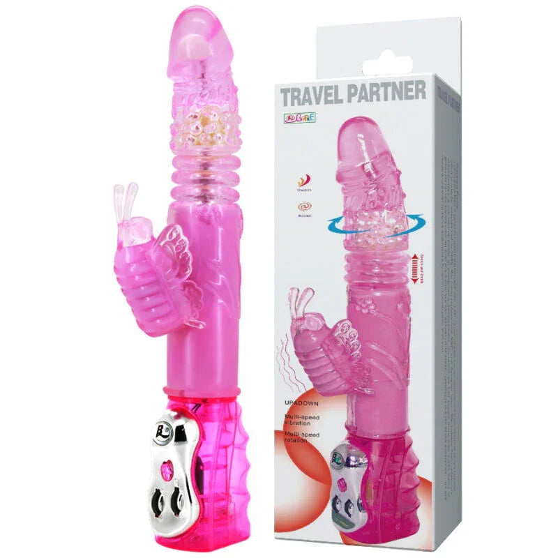 BAILE - TRAVEL PARTNER ROTADOR UP & DOWN RABBIT ROSA - Nuvica