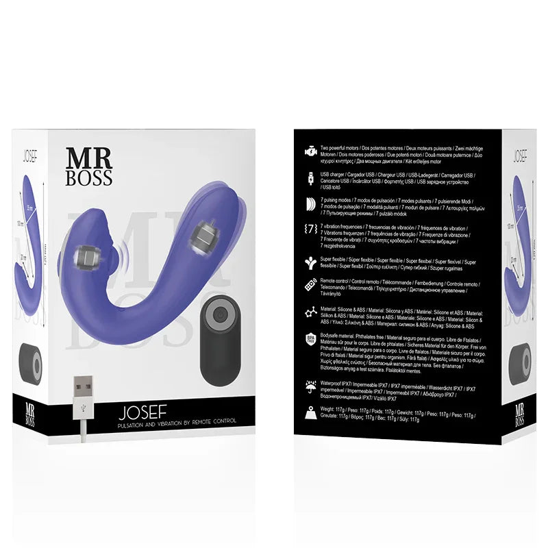 MR BOSS - JOSEF PULSATION & VIBRATION CONTROL REMOTO PARA PAREJAS - Nuvica