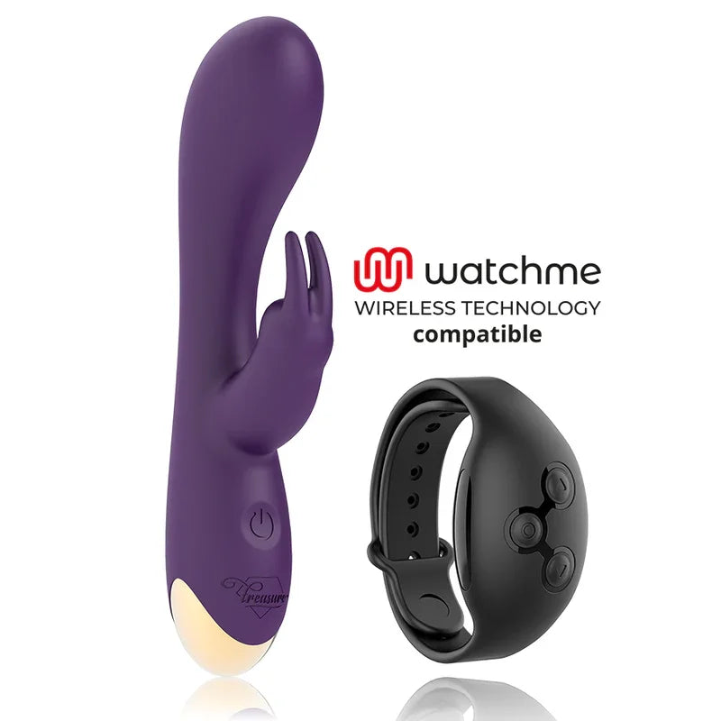 TREASURE - LAURENCE RABBIT VIBRADOR COMPATIBLE CON LA TECNOLOGÍA WATCHME WIRELESS - Nuvica