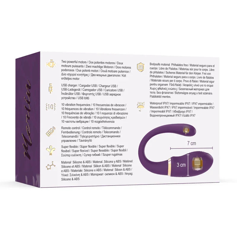 TREASURE - MERLIN DOUBLE COUPLE VIBRATOR CONTROL REMOTO - Nuvica