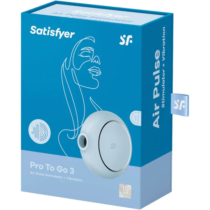 SATISFYER - PRO TO GO 3 ESTIMULADOR Y VIBRADOR DOBLE NEGRO - Nuvica