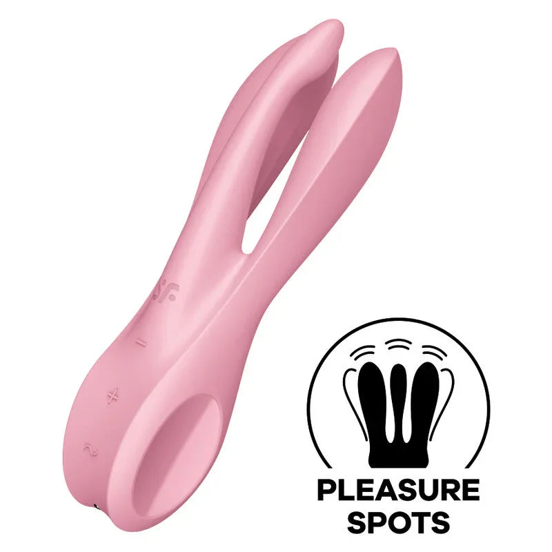 SATISFYER - THREESOME 1 VIBRADOR AZUL - Nuvica