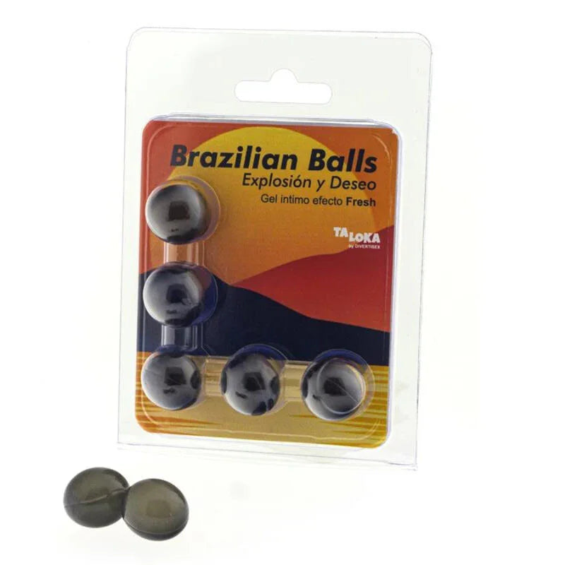 TALOKA - BRAZILIAN BALLS GEL EXCITANTE EFECTO FRESCOR 5 BOLAS - Nuvica