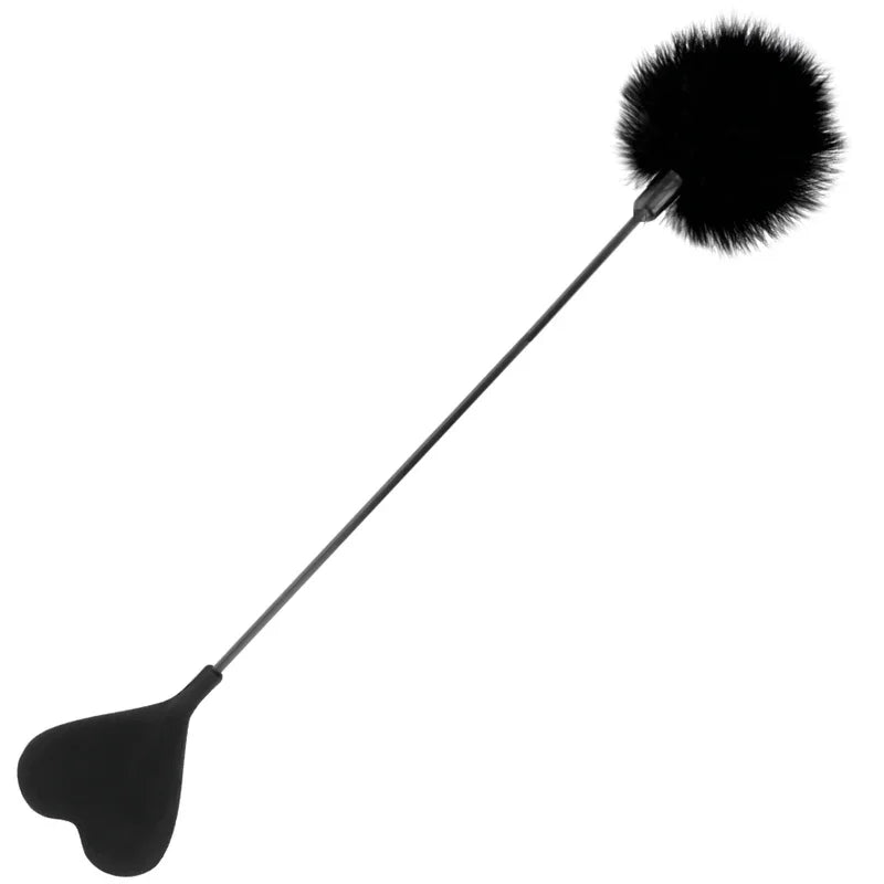 DARKNESS - FUSTA CON PLUMA LOVE NEGRO 40 CM - Nuvica