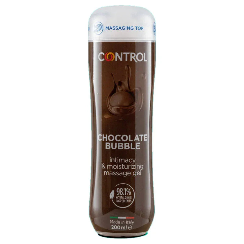 CONTROL - GEL DE MASAJE 3 EN 1 CHOCOLATE BUBBLE 200 ML - Nuvica